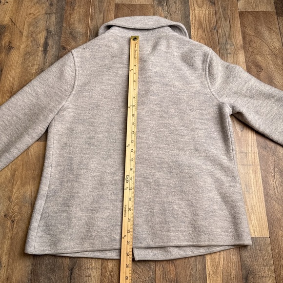 Vintage 100% Merino Wool‎ Embellished Jacket Gray Jones New York Women's Large - Picture 8 of 11